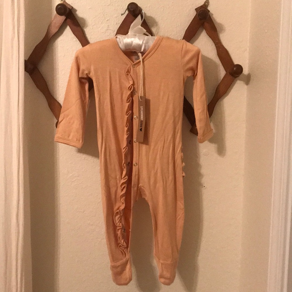 NWT Spearmint Love Baby 3-6 One Piece with Ruffles